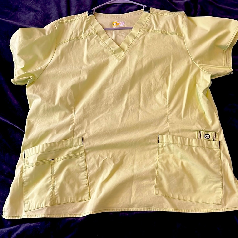 Lime Green Scrub Top